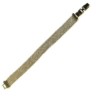 Bracciale Tennis in metallo anallergico con zirconi cubici e vera placcatura oro Giallo - BC228G