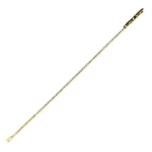 Bracciale Tennis in metallo anallergico con zirconi cubici e vera placcatura oro Giallo - BC230G