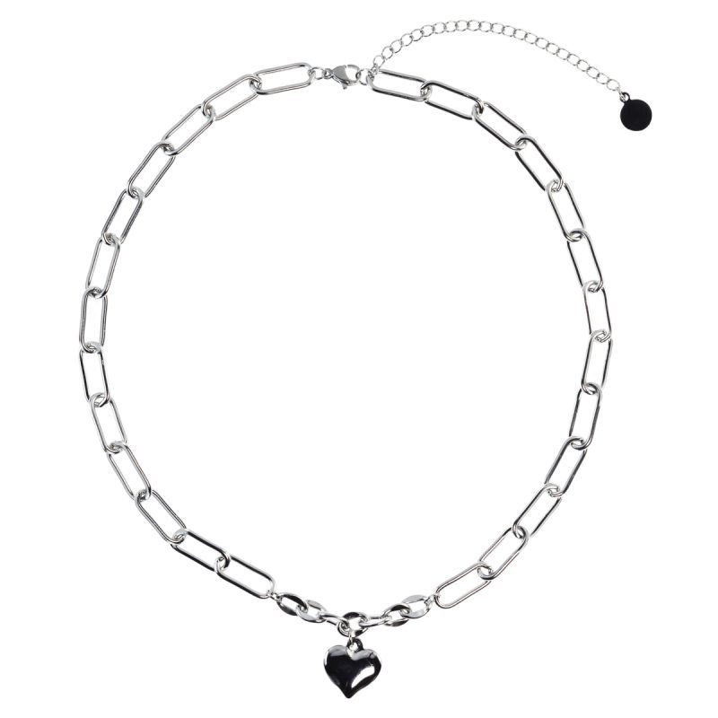 Collana in acciaio con pendente cuore - CL7119B